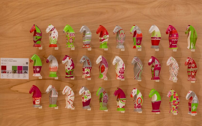 泰國 Sunflower Trilingual School學生彩繪作品。(照片提供：學學文化創意基金會)